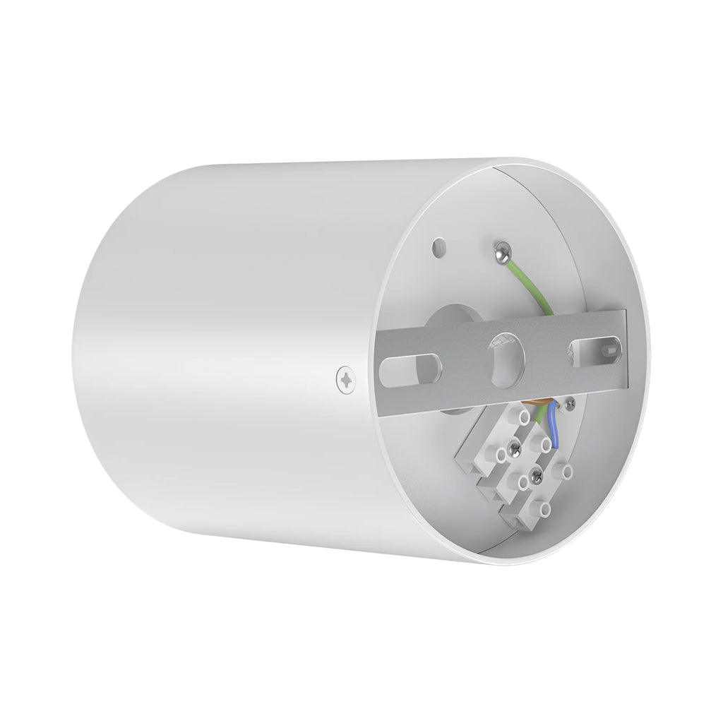 Deckenspot Aufbauspot GU10 rund weiß schwenkbar Ø80mm | PurpleLights – Maßzeichnung