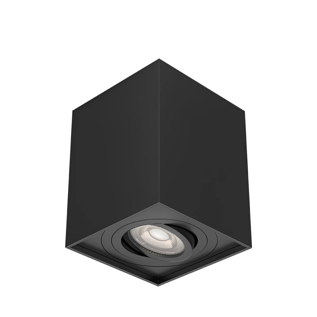 Schwenkbarer LED Aufbauspot GU10 – Rund/Quadratisch, IP20, Aluminium