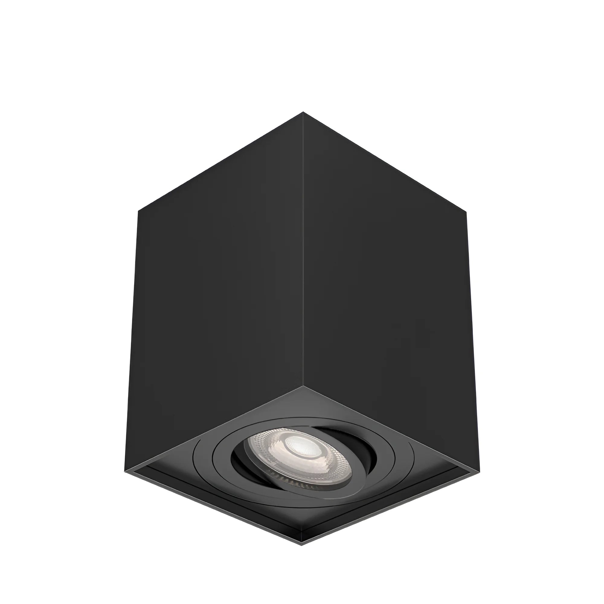 Schwenkbarer LED Aufbauspot GU10 – Rund/Quadratisch, IP20, Aluminium