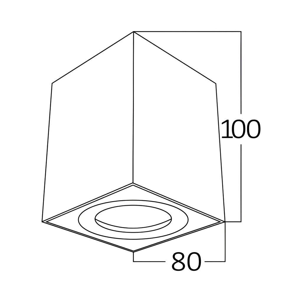 Schwenkbarer LED Aufbauspot GU10 – Rund/Quadratisch, IP20, Aluminium – Bild 5