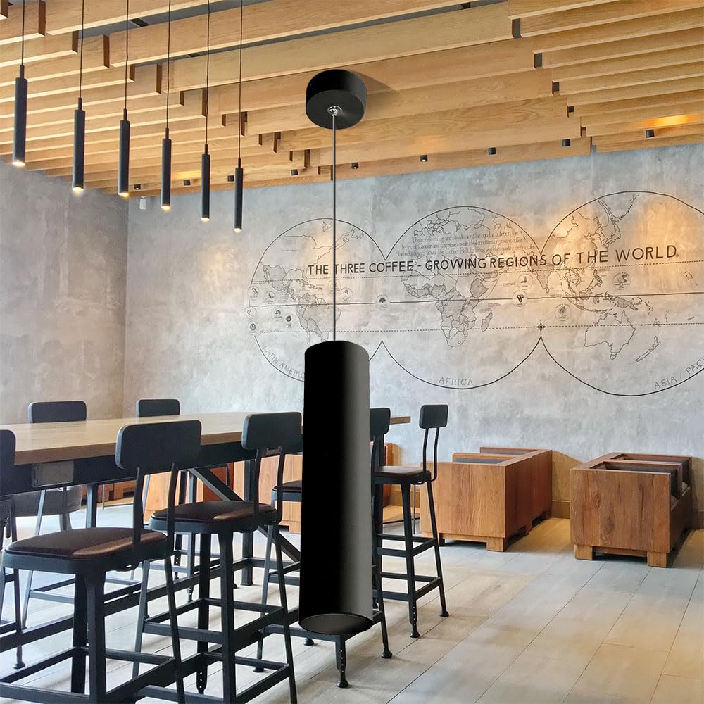Pendelleuchte GU10 Zylinder – Modern, höhenverstellbar, Aluminium – Bild 3