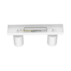 LED Deckenstrahler 2-flammig GU10 Weiß | Braytron – Maßzeichnung