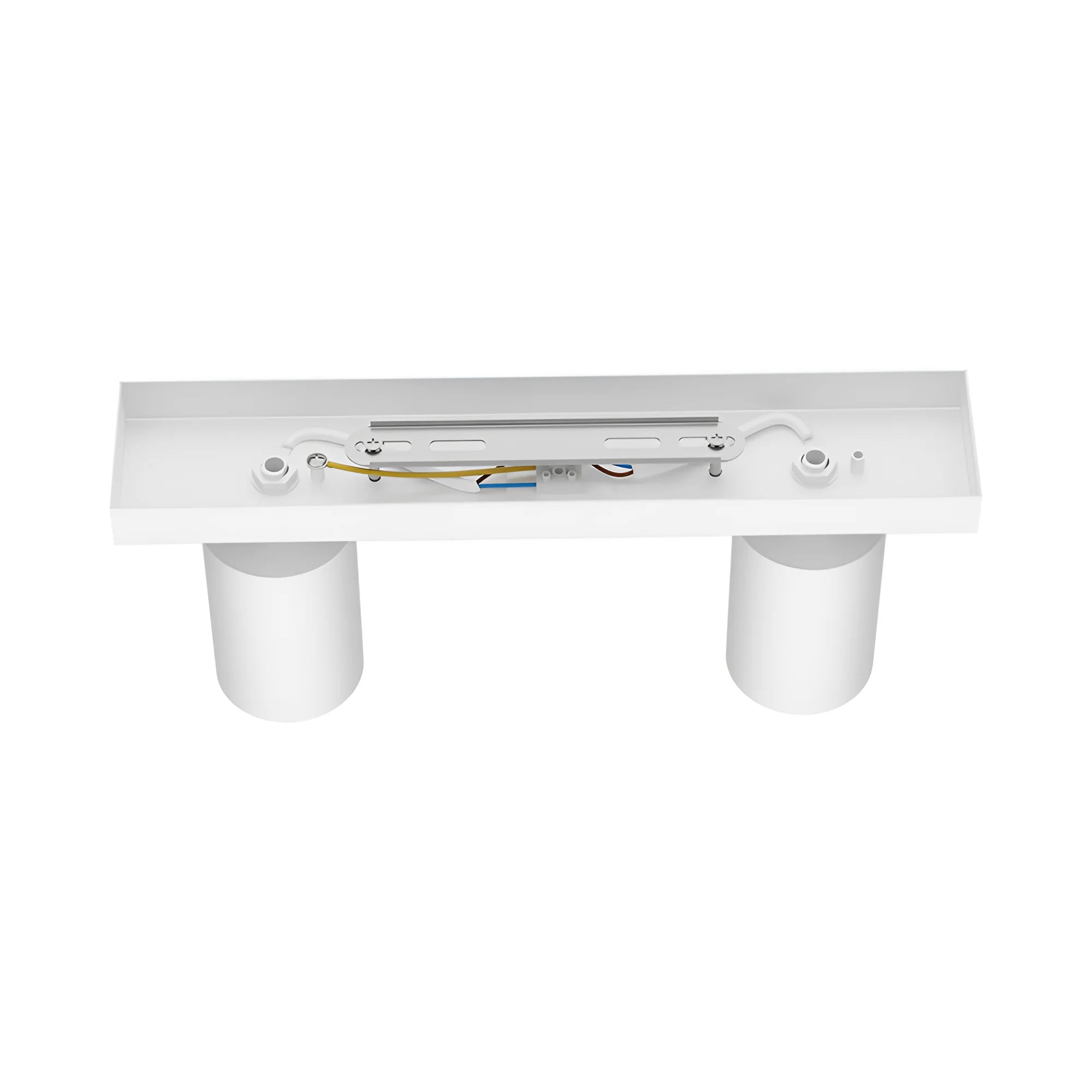 LED Deckenstrahler 2-flammig GU10 Weiß | Braytron – Maßzeichnung