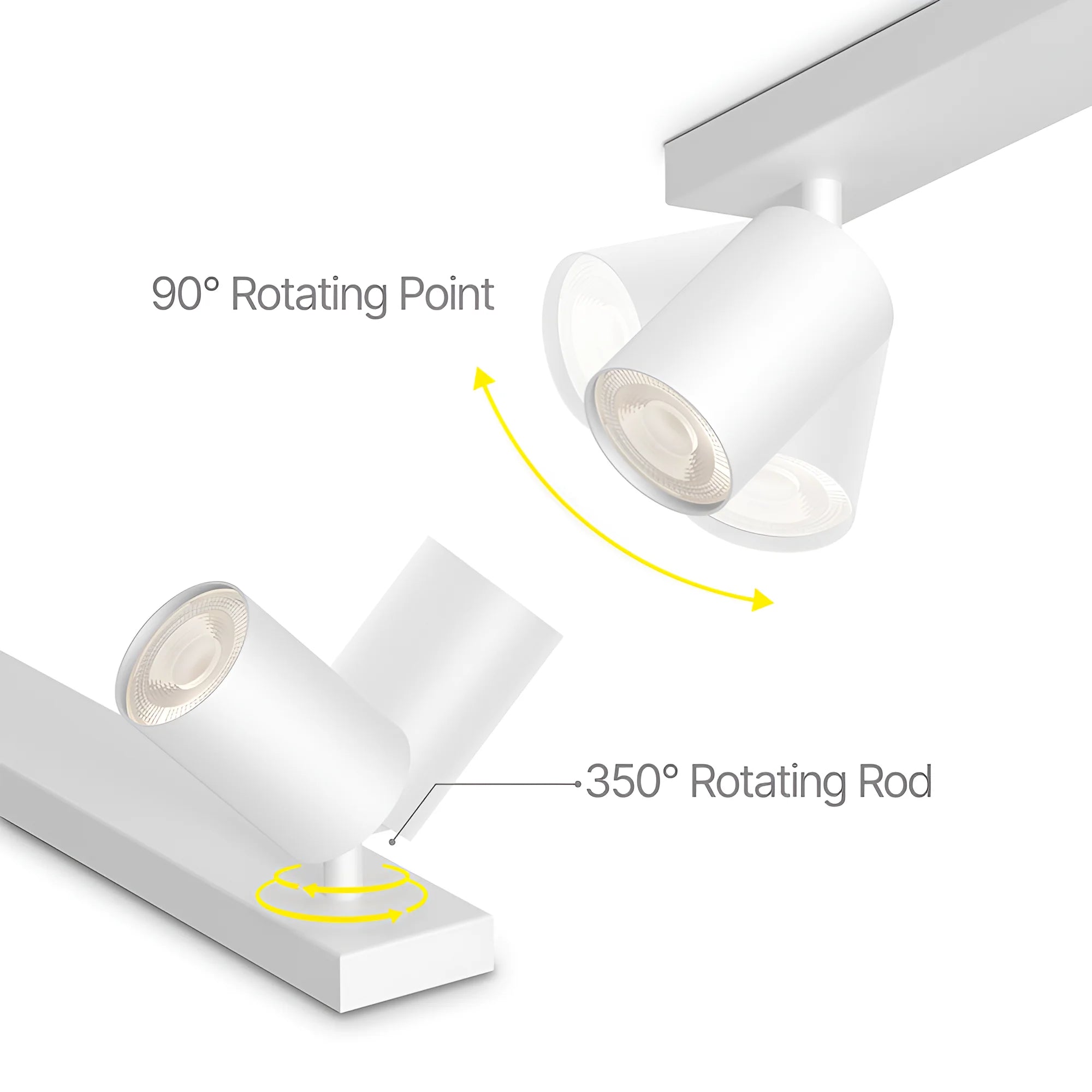 LED Deckenspot 3-flammig Weiß | Schwenkbare Spotleuchte – Bild 4