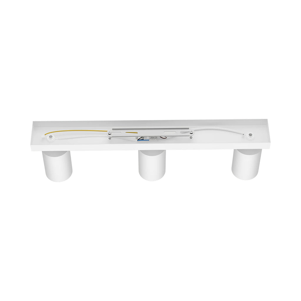 LED Deckenspot 3-flammig Weiß | Schwenkbare Spotleuchte – Maßzeichnung
