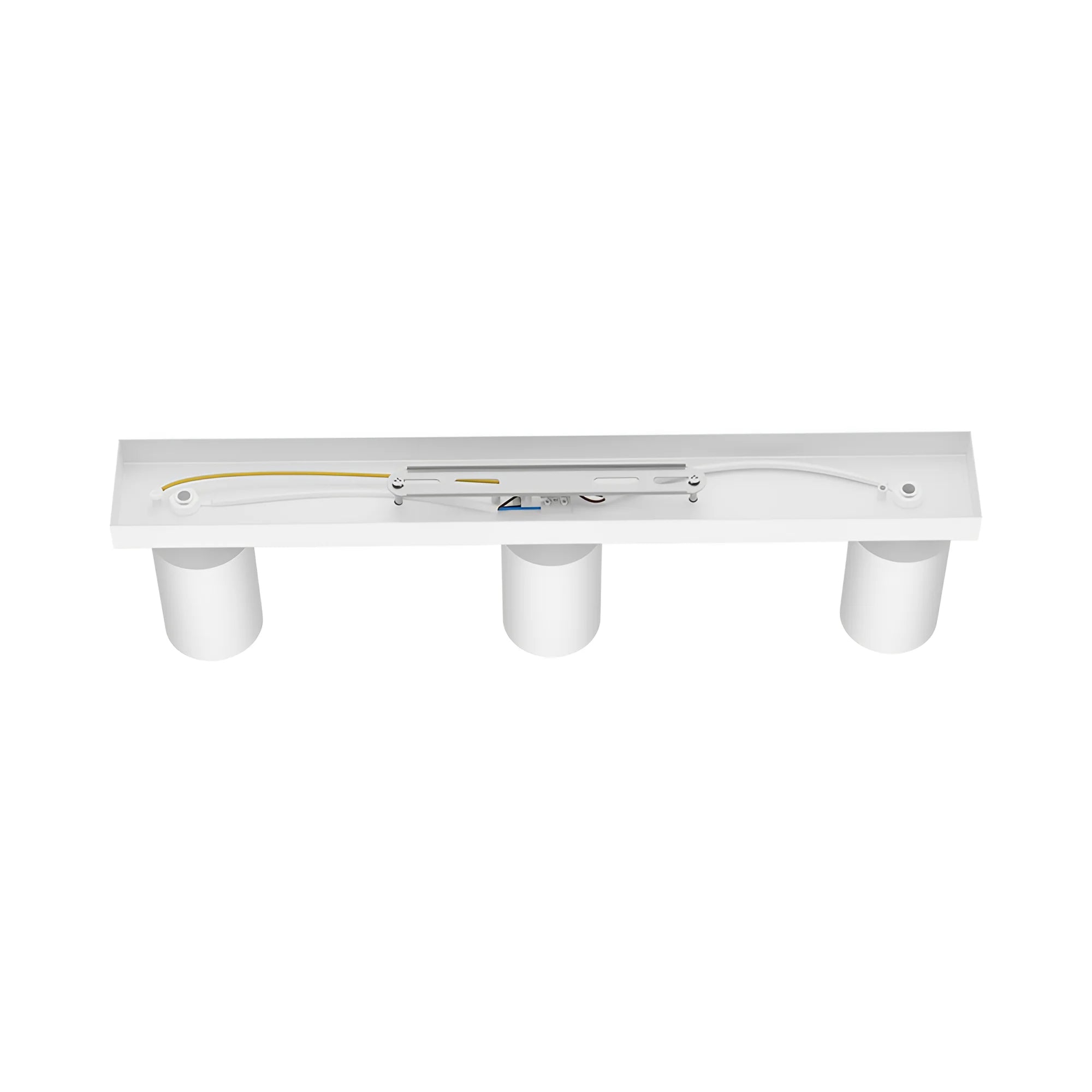 LED Deckenspot 3-flammig Weiß | Schwenkbare Spotleuchte – Maßzeichnung