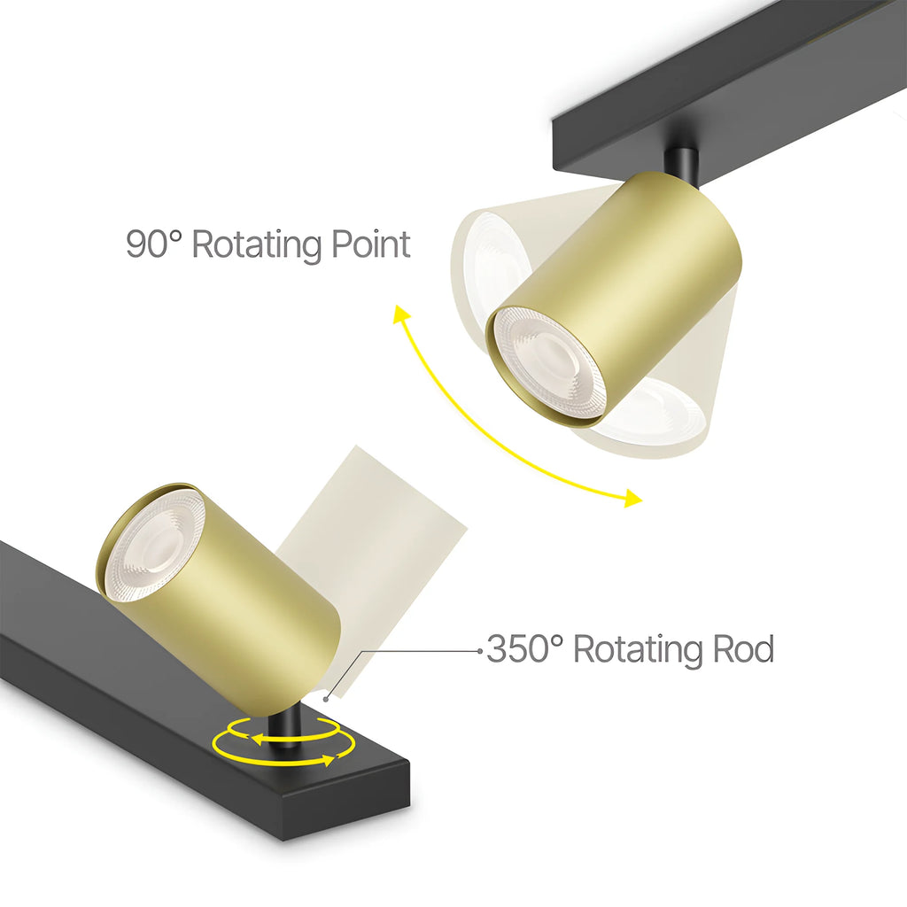 LED Deckenspot 3-flammig Gold | Moderne Spotleuchte – Bild 3