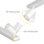 LED Deckenspot 4-flammig Weiß | Schwenkbare Deckenleuchte – Bild 4