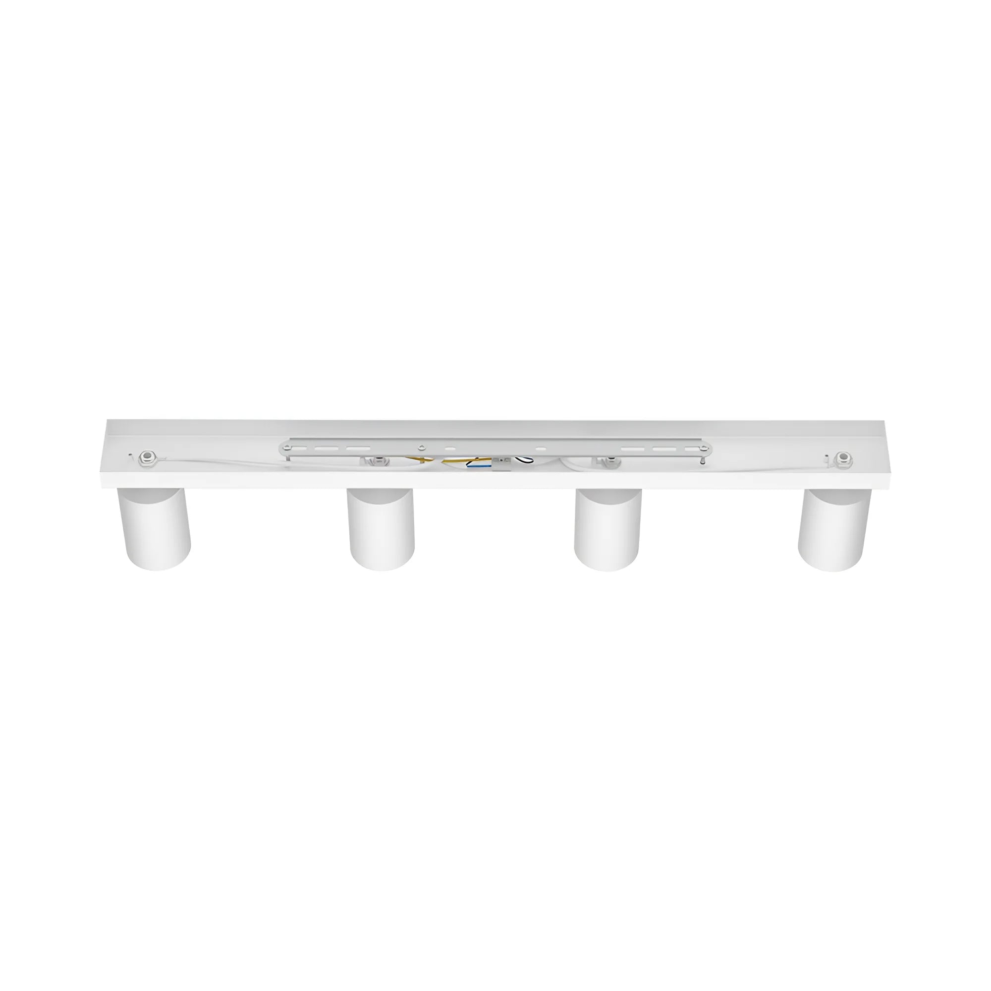 LED Deckenspot 4-flammig Weiß | Schwenkbare Deckenleuchte – Maßzeichnung