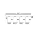 LED Deckenspot 4-flammig Weiß | Schwenkbare Deckenleuchte – Bild 8