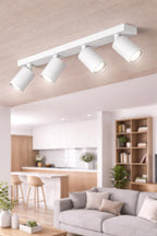 LED Deckenspot 4-flammig Weiß | Schwenkbare Deckenleuchte