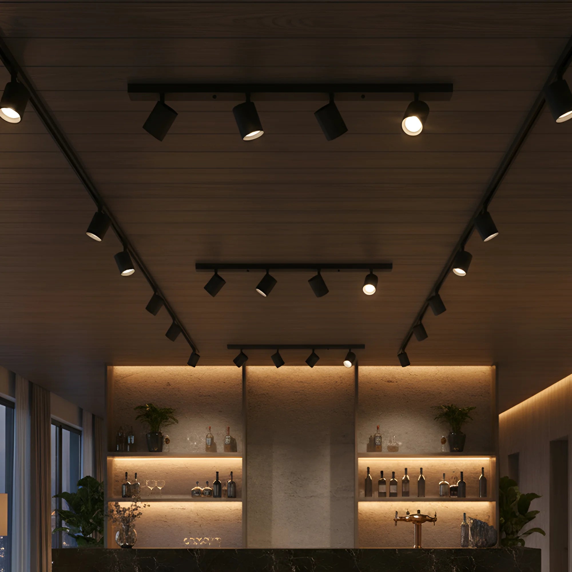 LED Deckenspot 4-flammig Schwarz | Moderne Spotleuchte – Bild 3