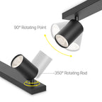 LED Deckenspot 4-flammig Schwarz | Moderne Spotleuchte – Bild 4
