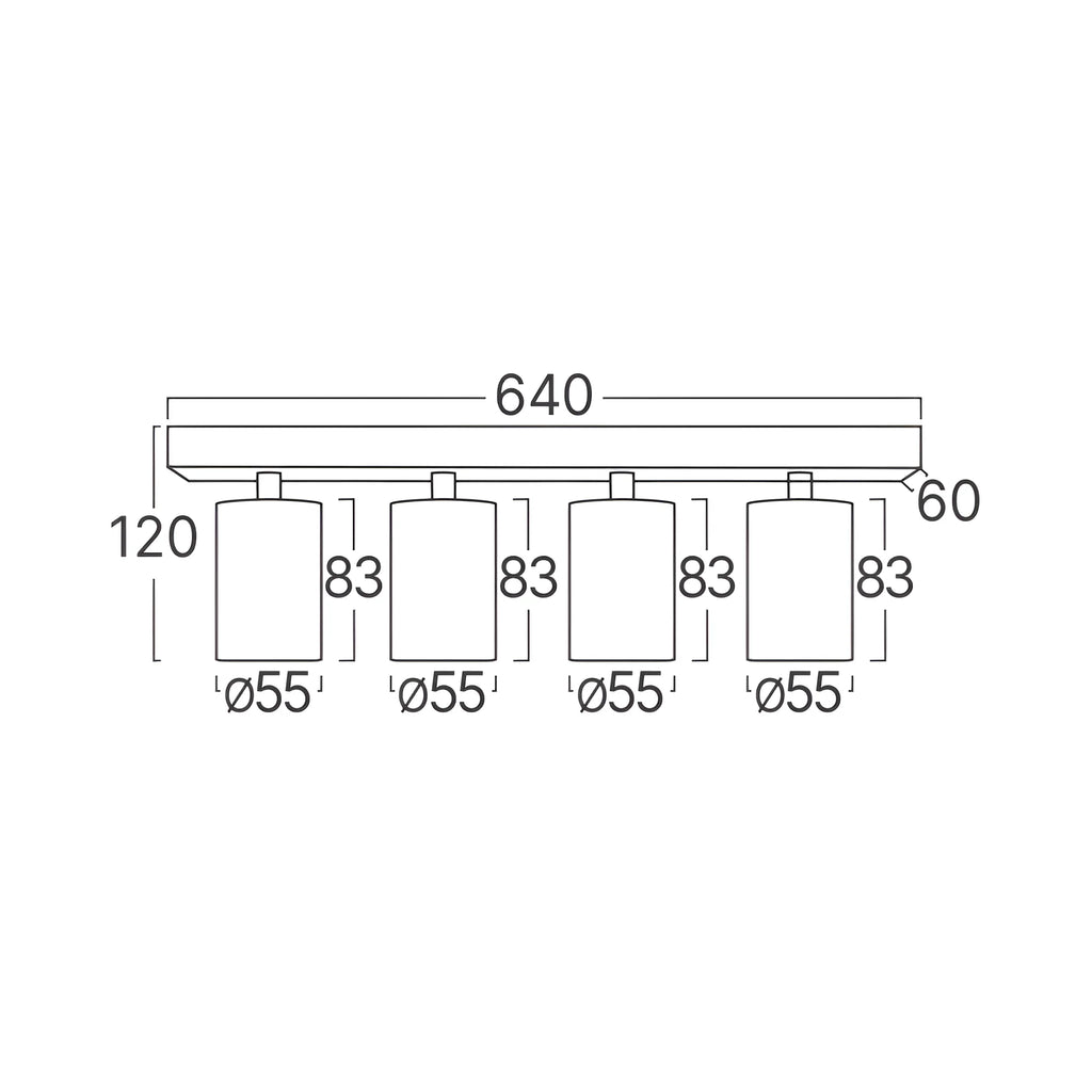 LED Deckenspot 4-flammig Gold | Schwenkbare Spotleuchte – Bild 7