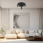 Runder LED Deckenspot 3-flammig Gold | Spotleuchte – Bild 3