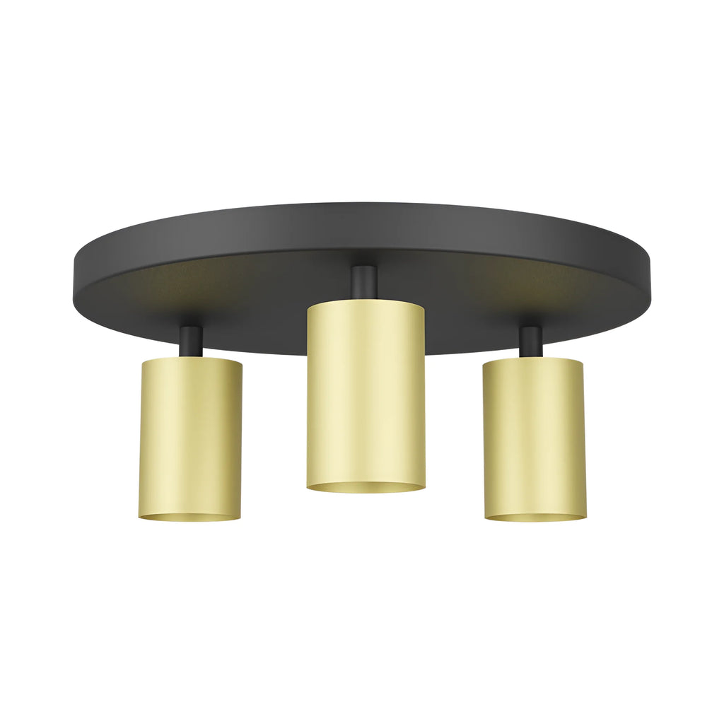 Runder LED Deckenspot 3-flammig Gold | Spotleuchte – Bild 5