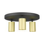 Runder LED Deckenspot 3-flammig Gold | Spotleuchte – Bild 5