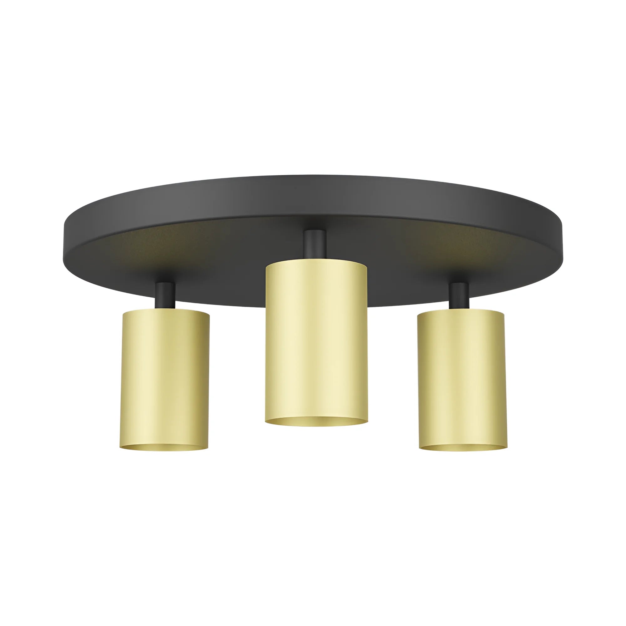 Runder LED Deckenspot 3-flammig Gold | Spotleuchte – Bild 5