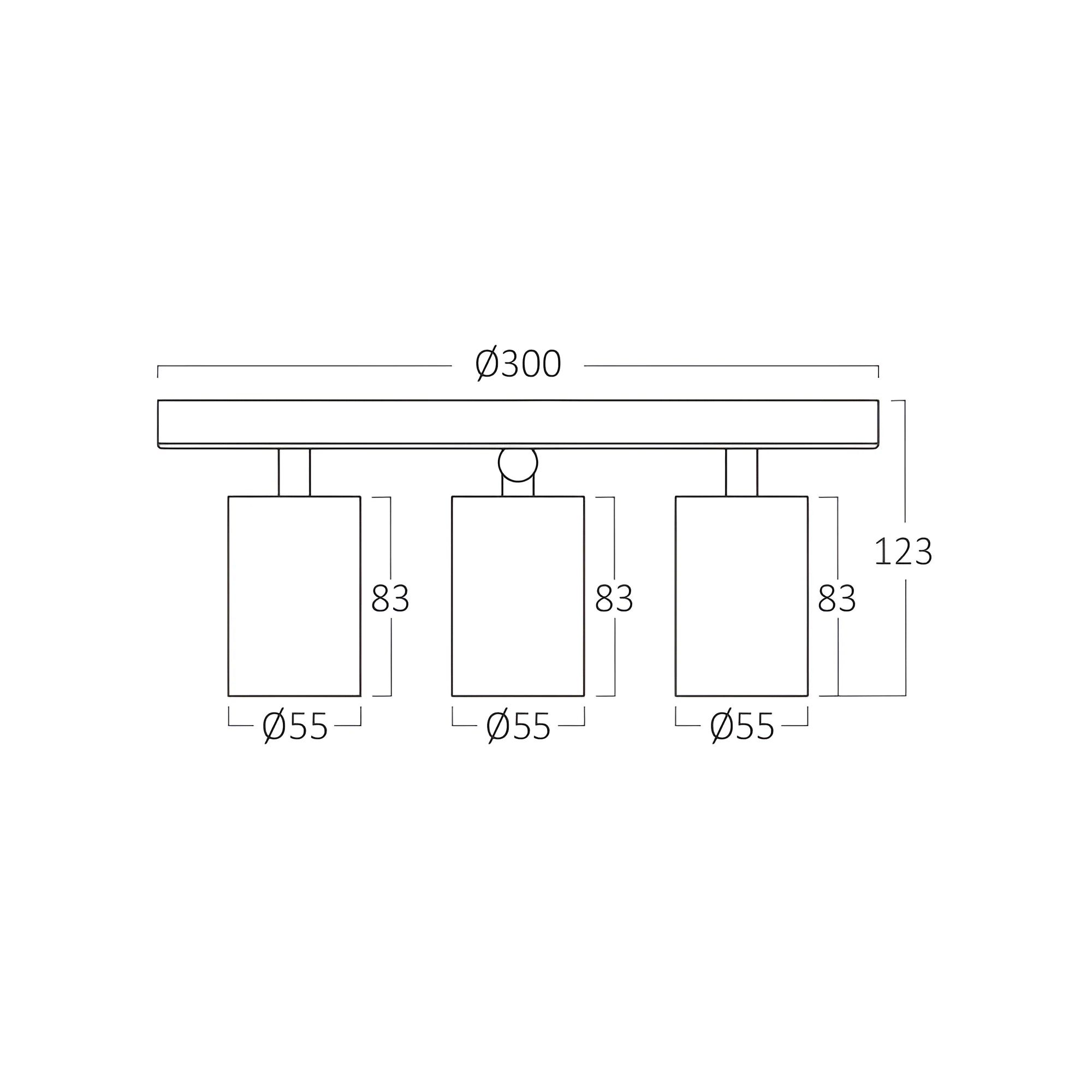 Runder LED Deckenspot 3-flammig Gold | Spotleuchte – Bild 7