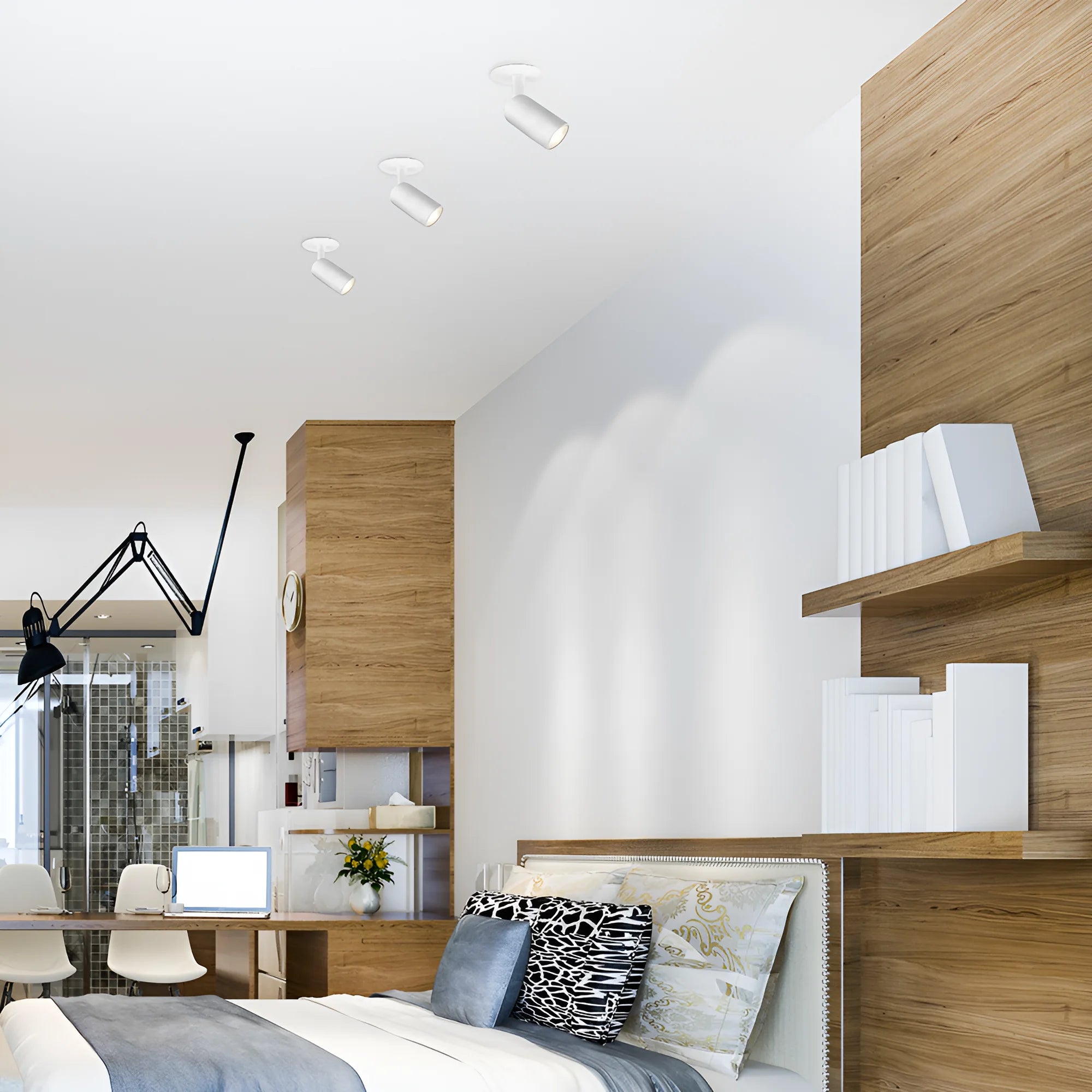 LED Einbauspot GU10 schwenkbar 1-flammig weiß Unterputz | PurpleLights – Bild 2
