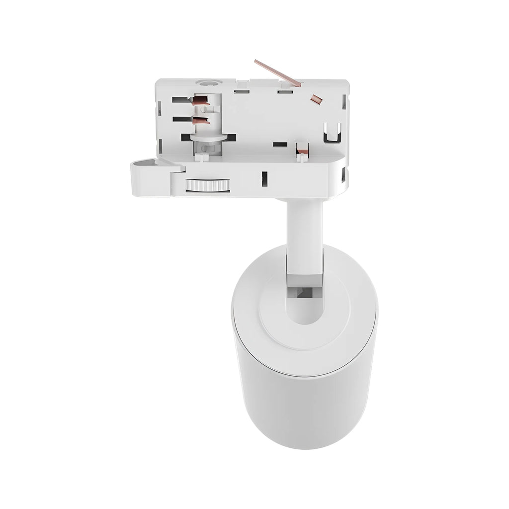 3-Phasen GU10 LED Schienenstrahler Weiß – Flexibel & Präzise – Maßzeichnung