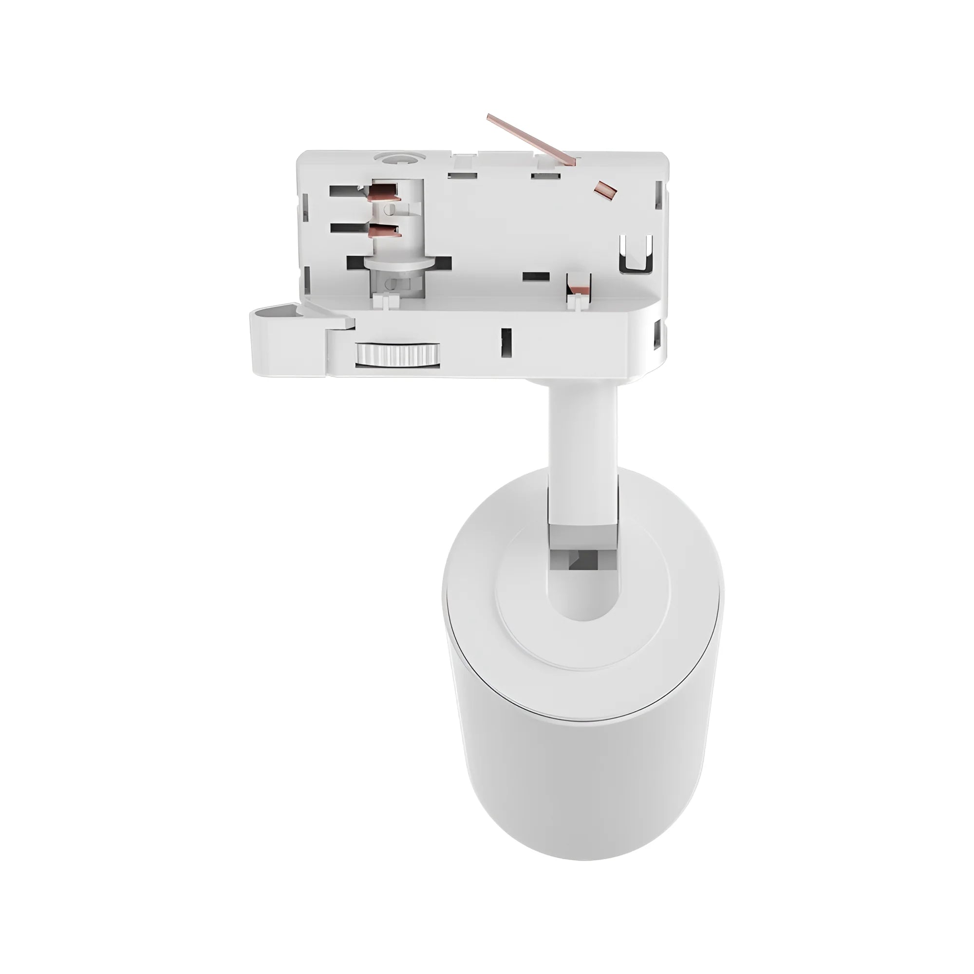 3-Phasen GU10 LED Schienenstrahler Weiß – Flexibel & Präzise – Maßzeichnung