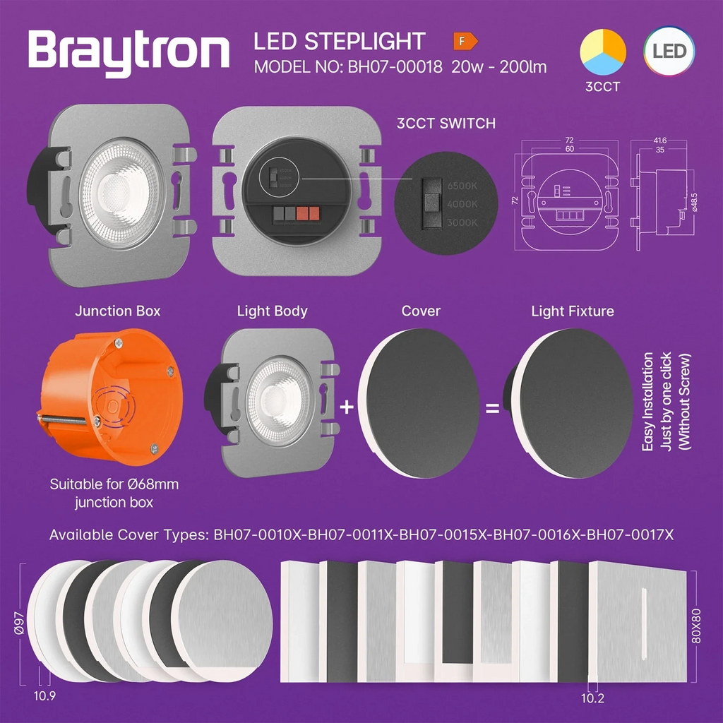 Braytron LED Treppenlicht Modul BH07-00018