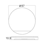 LED Treppenlicht 2W rund Aluminium Downlight 3CCT – Bild 5