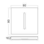 LED Treppenlicht 2W eckig Aluminium geschlitzt 3CCT – Bild 5