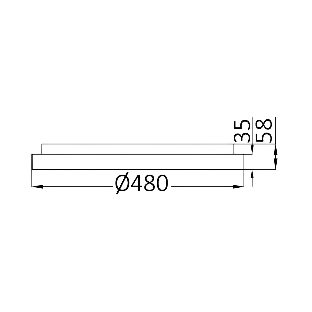 BRY-BELLA-SLS-SR-RND-BLC-36W-3IN1-IP20-CEILING LIG – Maßzeichnung