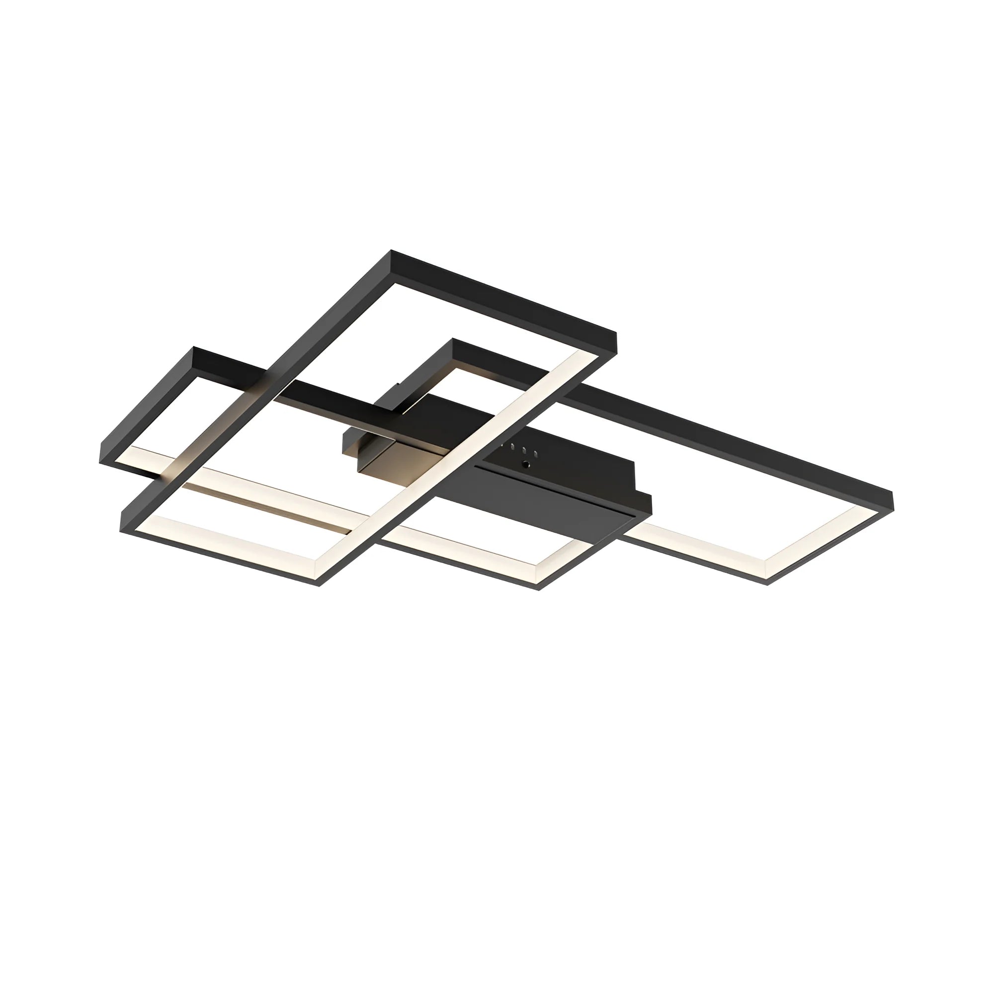 LED Deckenleuchte 65W 3CCT dimmbar Fernbedienung Schwarz – Bild 3