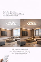 LED Deckenleuchte 65W 3CCT dimmbar Fernbedienung Schwarz – Bild 11