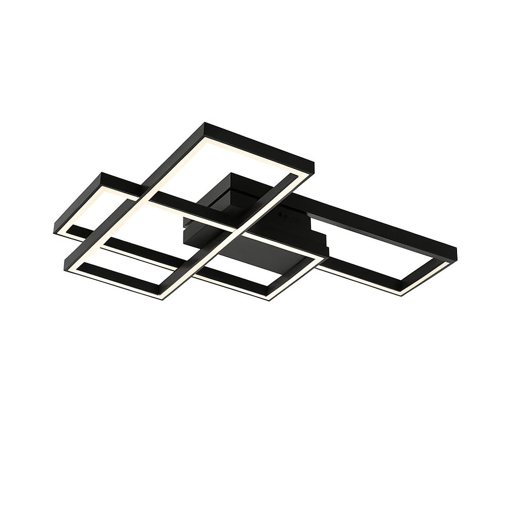 LED Deckenleuchte 65W 3CCT dimmbar Fernbedienung Schwarz – Bild 16