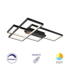 LED Deckenleuchte 65W 3CCT dimmbar Fernbedienung Schwarz – Bild 17