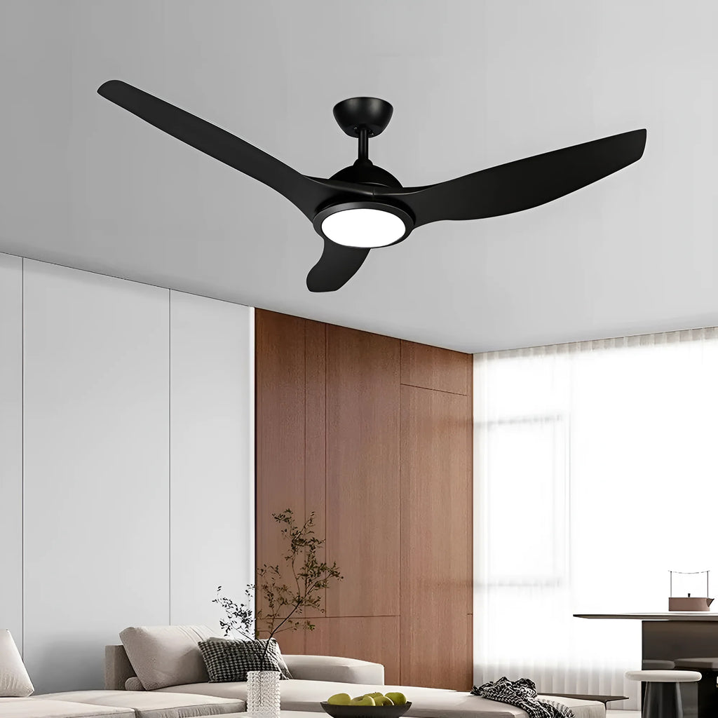 LED Deckenventilator 132cm mit Licht 2280lm 3CCT Schwarz – Bild 7