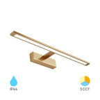 Braytron gold LED Spiegelleuchte 12W – 600 mm, 3CCT, IP44 für Bad – Bild 2