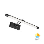 LED Spiegelleuchte Schwarz 8W 40cm – Bilderleuchte 700lm – Bild 11