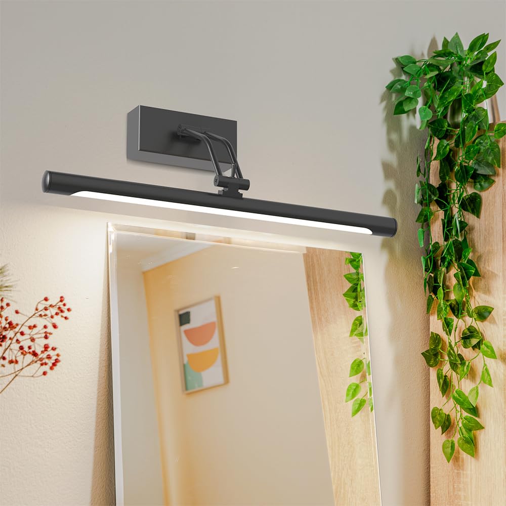 LED Spiegelleuchte Chrom 8W 40cm – Bilderleuchte 700lm – Bild 9