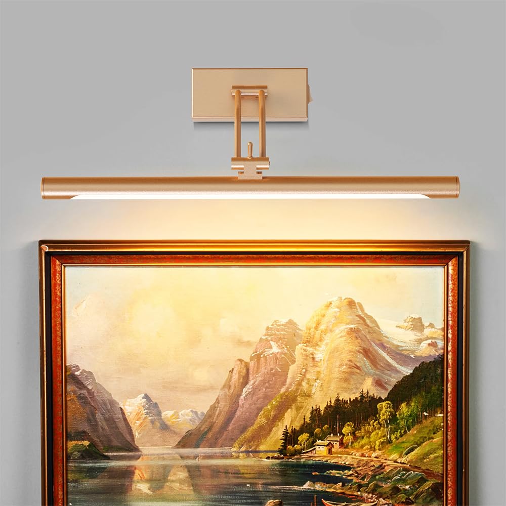 LED Spiegelleuchte Gold 8W 40cm – Bilderleuchte 700lm – Bild 9