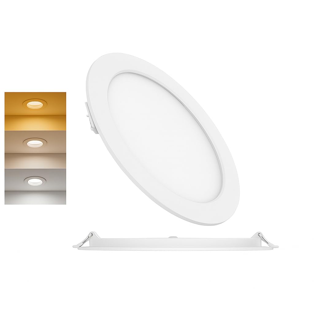 Ultraslim LED Einbaustrahler 18W Weiß Ø229mm 3CCT 1760lm