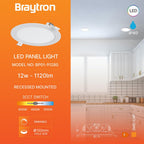LED Einbaupanel 12W Ultraslim – 3CCT dimmbar Ø170mm IP20 – Bild 3