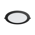 LED Panel Einbaustrahler 18W Dimmbar 3CCT Schwarz – Ø205 mm ultraflach 26 mm