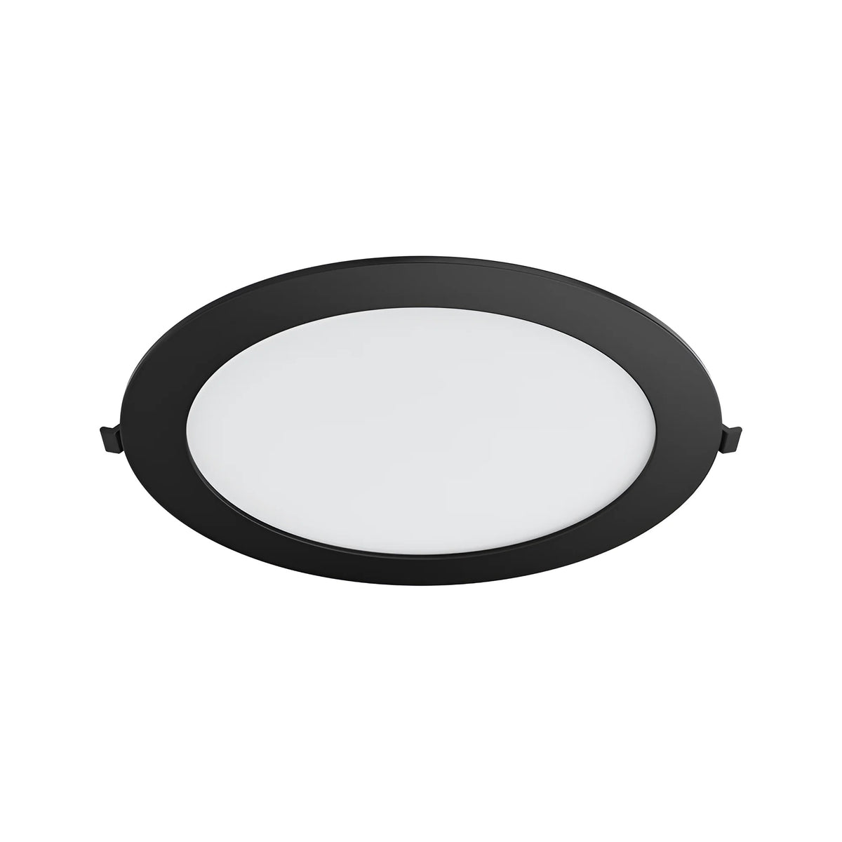 LED Panel Einbaustrahler 18W Dimmbar 3CCT Schwarz – Ø205 mm ultraflach 26 mm
