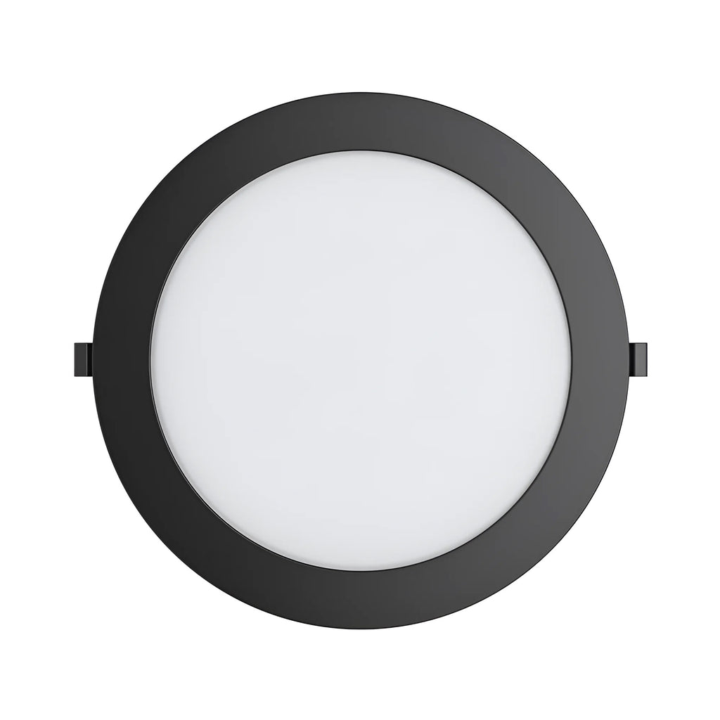LED Panel Einbaustrahler 18W Dimmbar 3CCT Schwarz – Ø205 mm ultraflach 26 mm – Bild 4