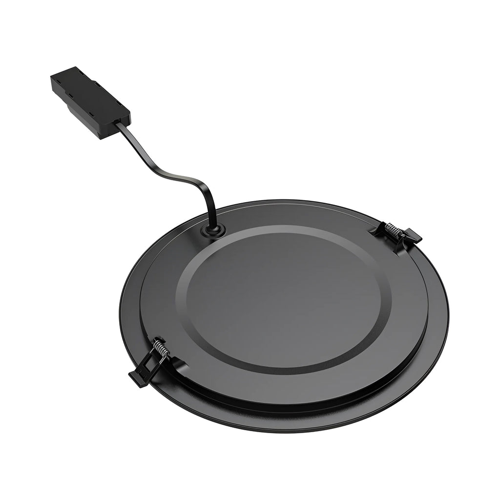 LED Panel Einbaustrahler 18W Dimmbar 3CCT Schwarz – Ø205 mm ultraflach 26 mm – Bild 5