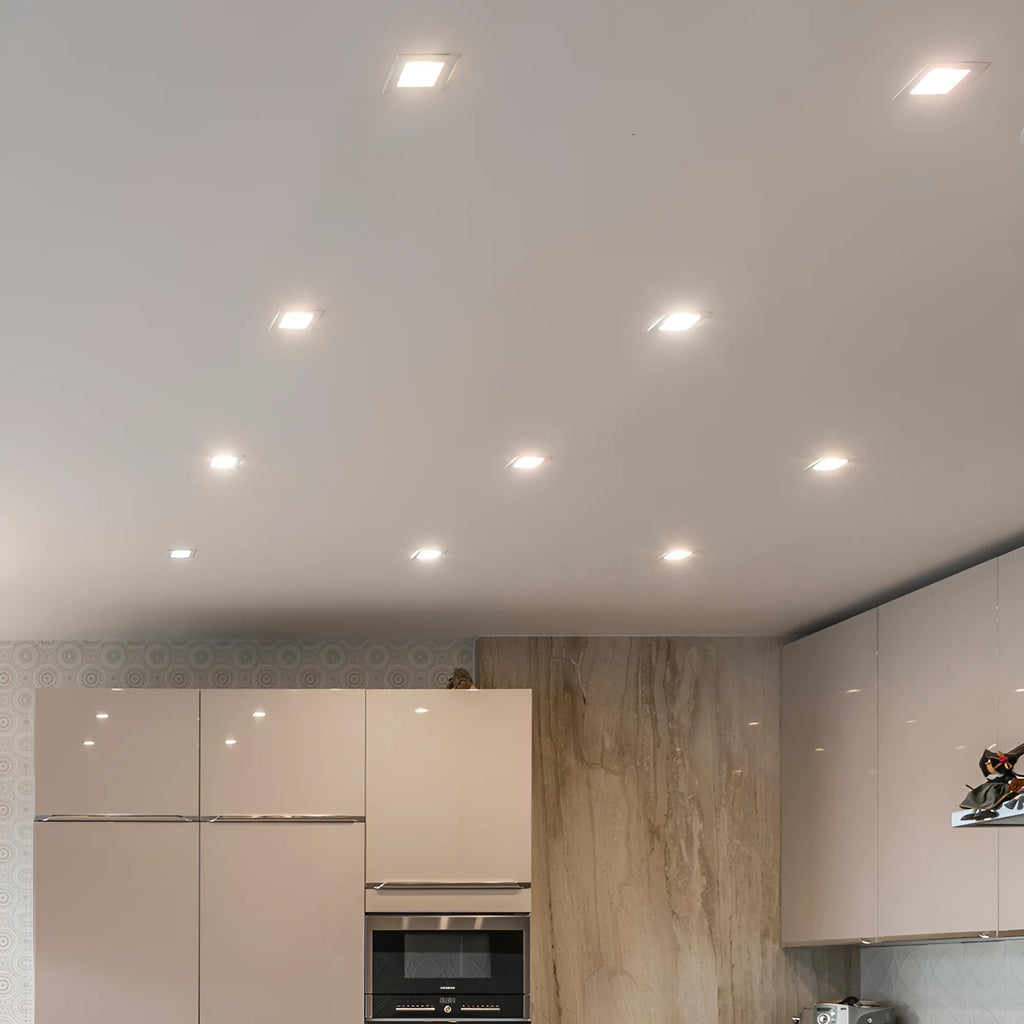 LED Panel 6W 230V 3CCT Eckig | Ultraflache LED Einbauleuchte IP40 – Bild 9