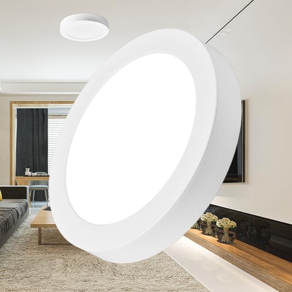 LED Deckenlampe 18W Rund – Flache Deckenleuchte für Wohn- & Flur – Bild 8