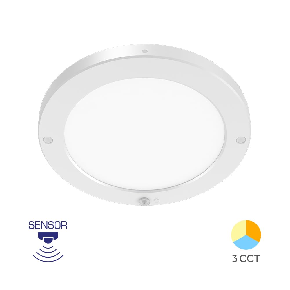 LED Deckenleuchte 20W weiß mit Bewegungsmelder – 3in1 CCT rund