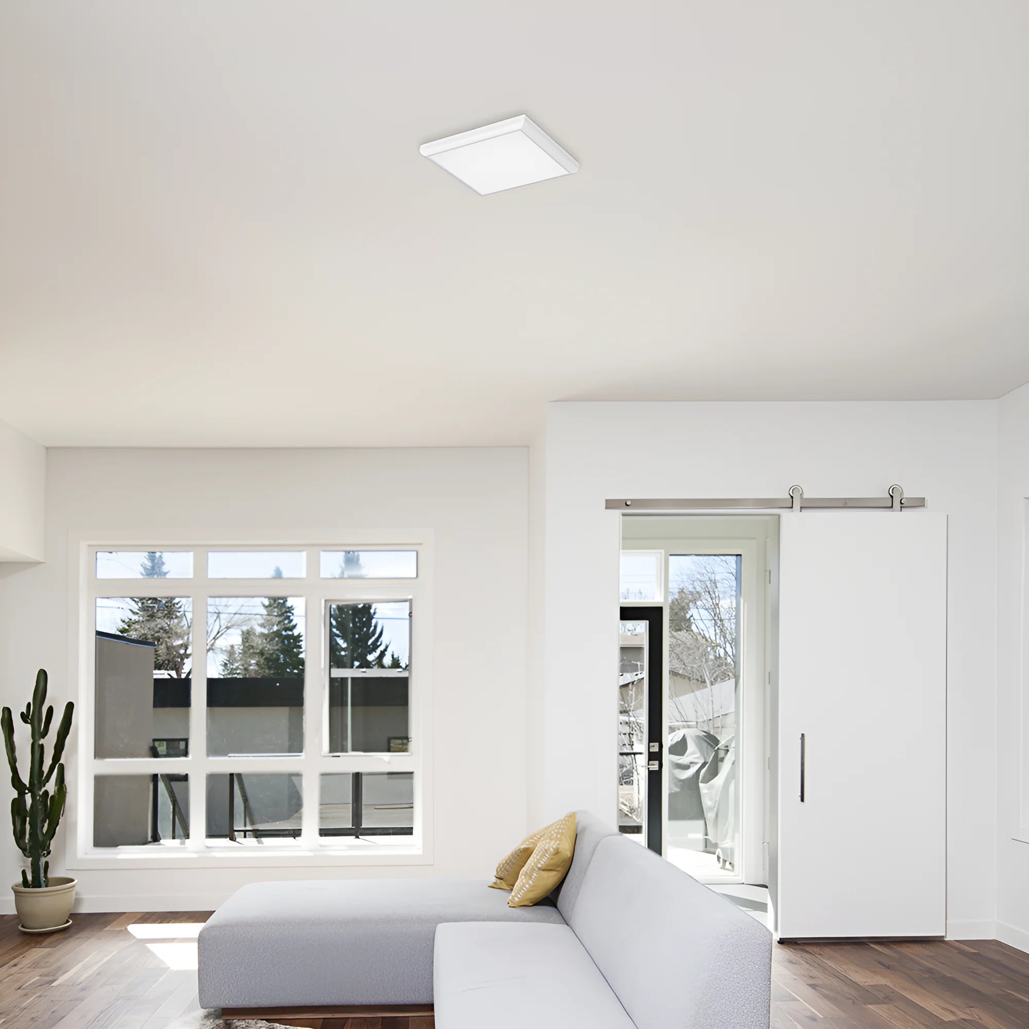 LED Panel Deckenleuchte 20W – Flache eckige Lampe für Wohnräume – Bild 3