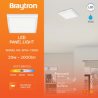 LED Panel Deckenleuchte 20W – Flache eckige Lampe für Wohnräume – Bild 2